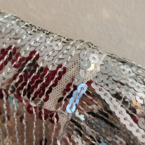 Lulu's Silver Sequin Mini Dress - Picture 4 of 4